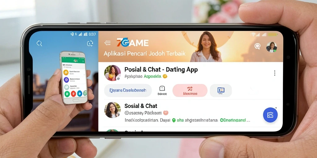 Tampilan utama 7GAME menampilkan antarmuka sederhana dan fungsional.
