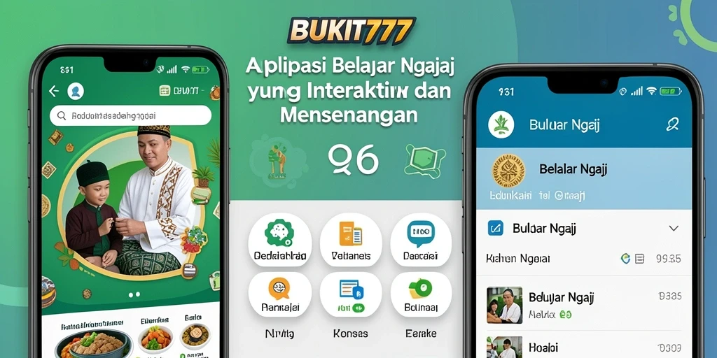 Tampilan antarmuka aplikasi BUKIT777 yang interaktif dan menarik.