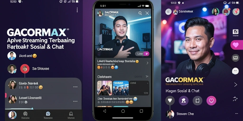 Tampilan antarmuka GACORMAX yang menarik untuk live streaming.