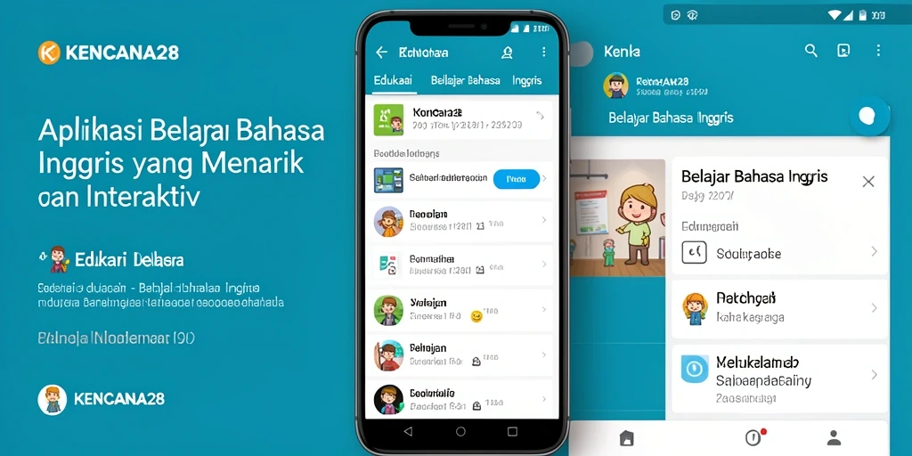 Tampilan antarmuka aplikasi KENCANA28 yang intuitif dan menarik.