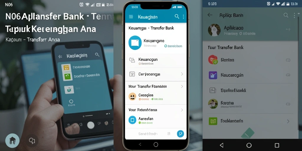 Antarmuka N06 yang sederhana untuk transfer bank yang cepat dan aman.