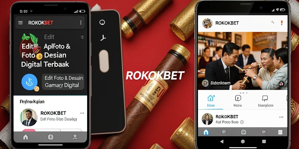 Antarmuka ROKOKBET yang menarik dan mudah digunakan untuk edit foto.