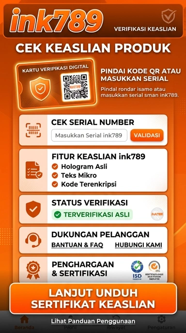 Tampilan kanal resmi ink789